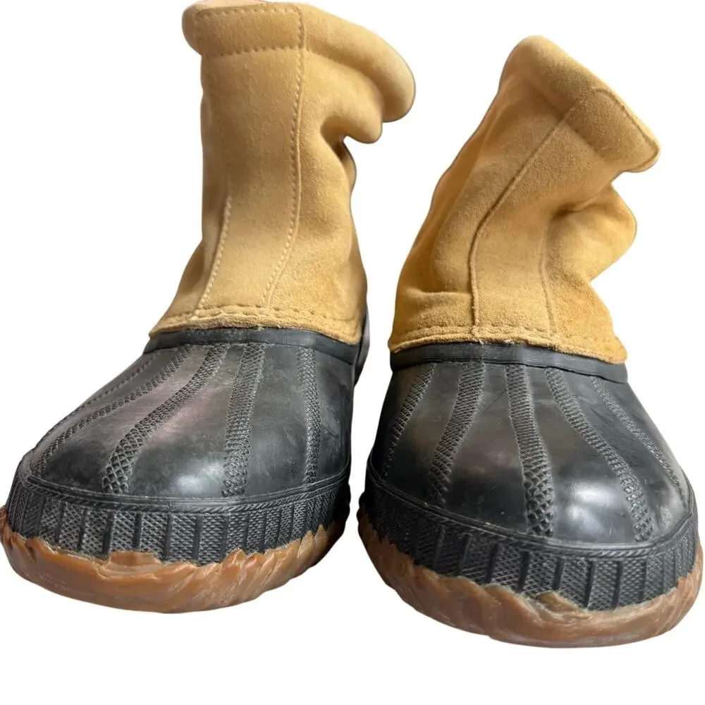 Sorel Cheyanne Waterproof Winter Boots Men's US 9 Curry Black Thinsulate